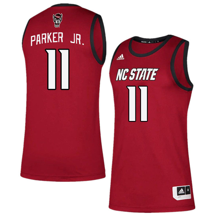 Men #11 Dennis Parker Jr. NC State Wolfpack College Basketball Jerseys Stitched Sale-Red